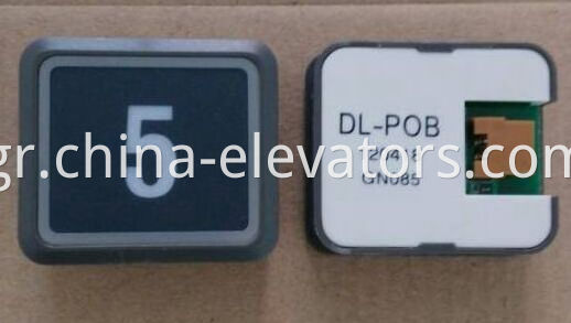 Black Ultrathin Push Button for Hitachi Elevators DL-POB